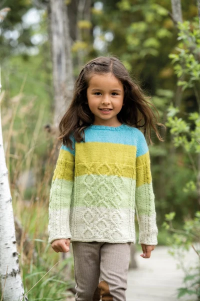 92444 Mollys Twist - Barnegenser med Fletter