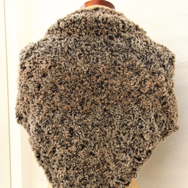Go Handmade Granny Sjal Fur Lux