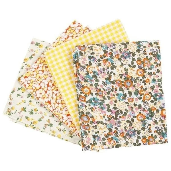Patchworkstof, 100g Gul