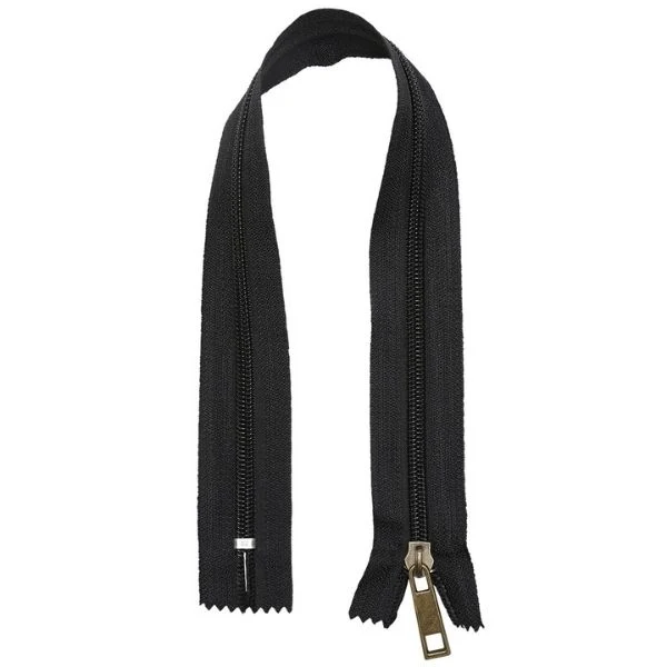 Go Handmade Nylon Lynlås 35 cm, Sort