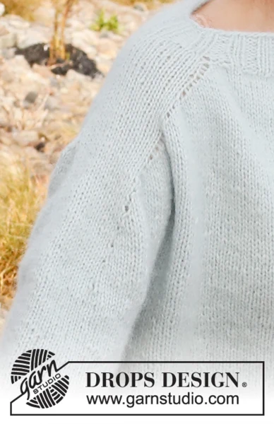 222-9 Blue Glaze Sweater by DROPS Design