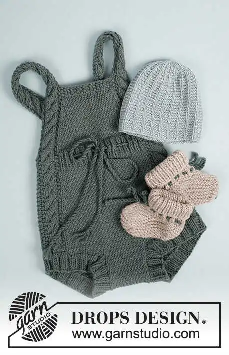 33-21 Ready to Play Romper by DROPS Design