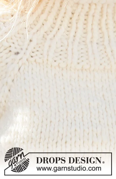 227-25 Snow Song Sweater by DROPS Design