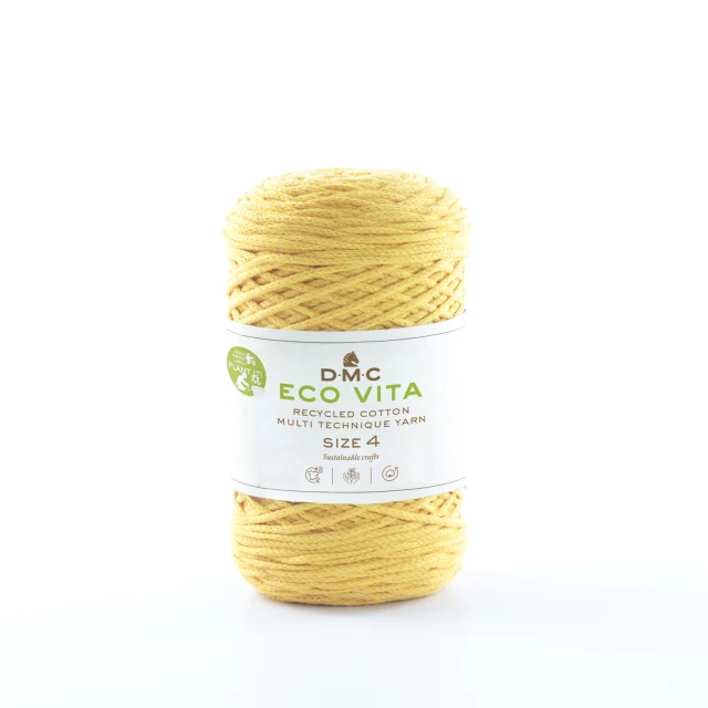 DMC Eco Vita 4 Garn Unicolor 09 Yellow