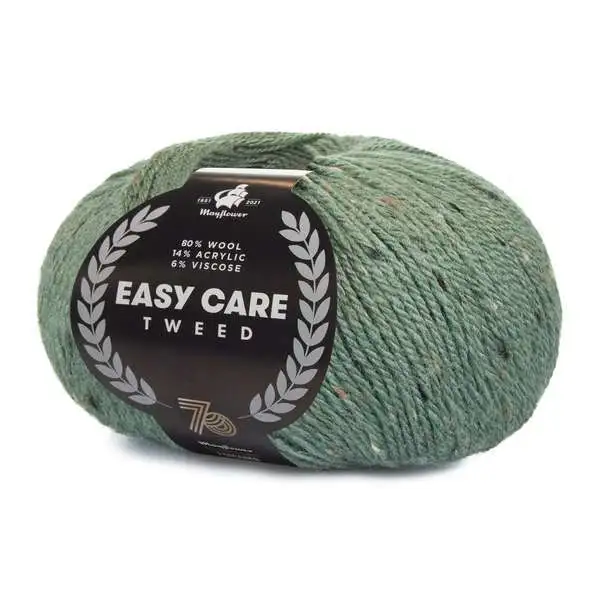 Mayflower Easy Care Tweed 438 Støvet grøn