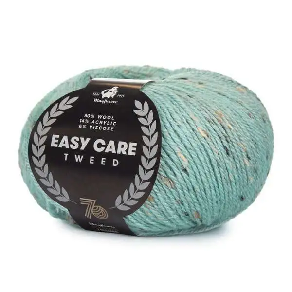 Mayflower Easy Care Tweed 498 Lys akvamarin