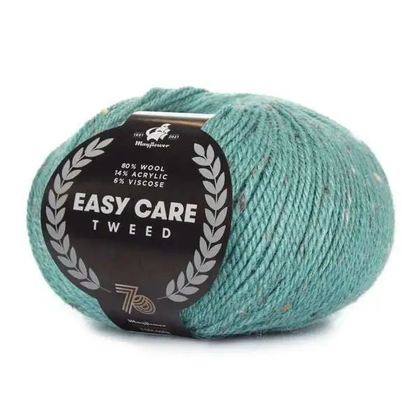 Mayflower Easy Care Tweed 499 Mørk akvamarin