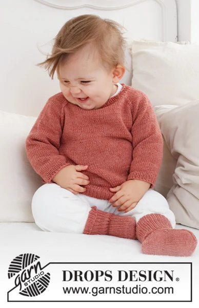 42-3 Rosy Cheeks Sweater by DROPS Design