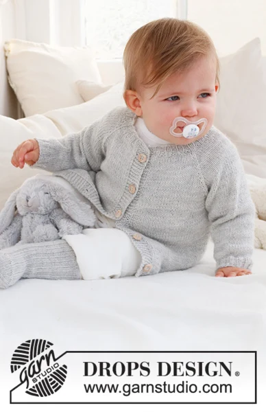 42-9 Little Pearl Cardigan by DROPS Design