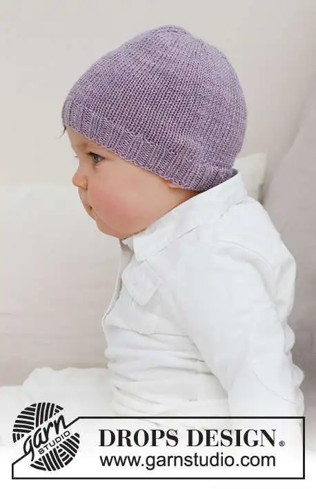 42-18 Sweetheart Beanie by DROPS Design