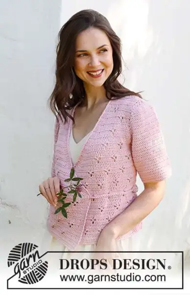 232-35 Hortense Wrap Cardigan by DROPS Design