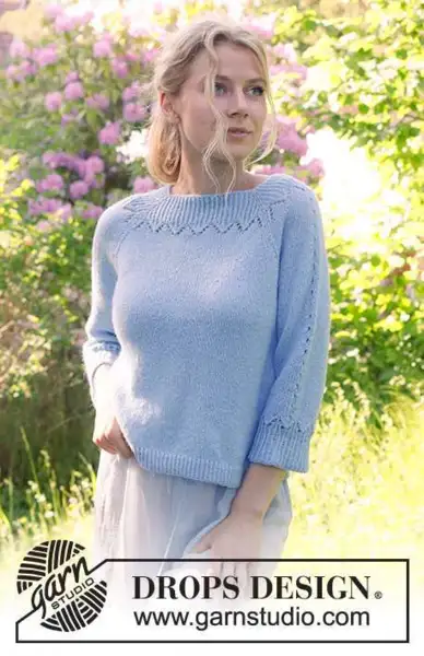 230-48 Lost in the Sky Top by DROPS Design