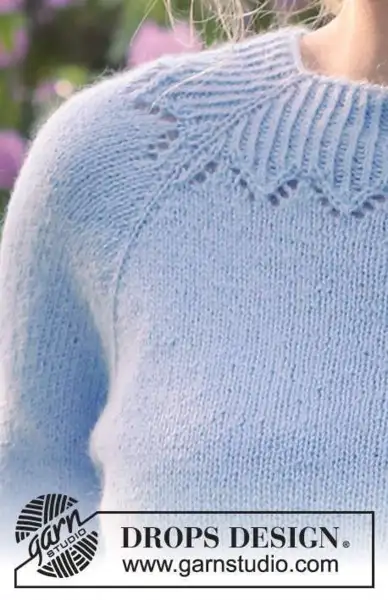 230-48 Lost in the Sky Top by DROPS Design