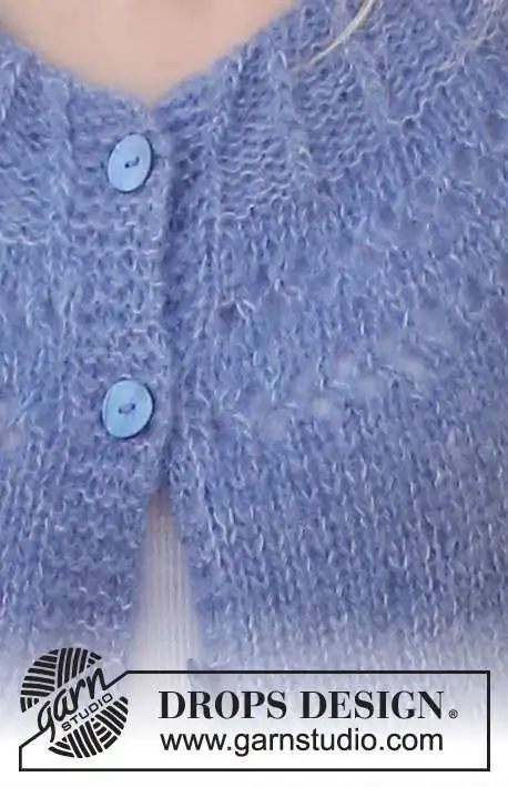 230-13 Round Lake Cardigan by DROPS Design
