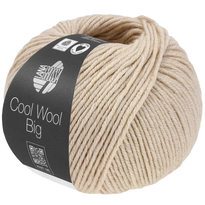 Lana Grossa Cool Wool Big 1707 Beige meleret