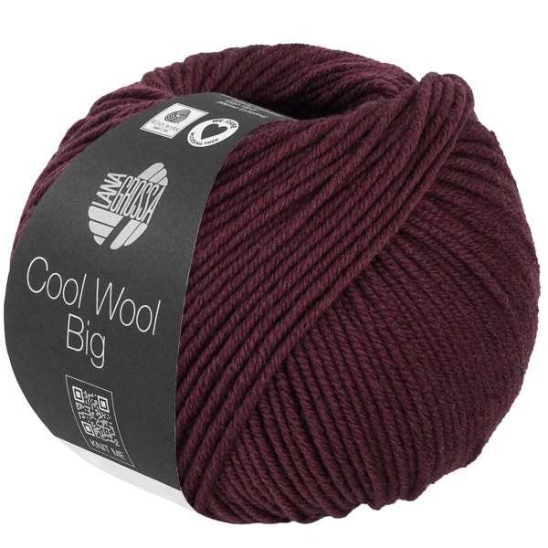 Lana Grossa Cool Wool Big 1044 Sortrød
