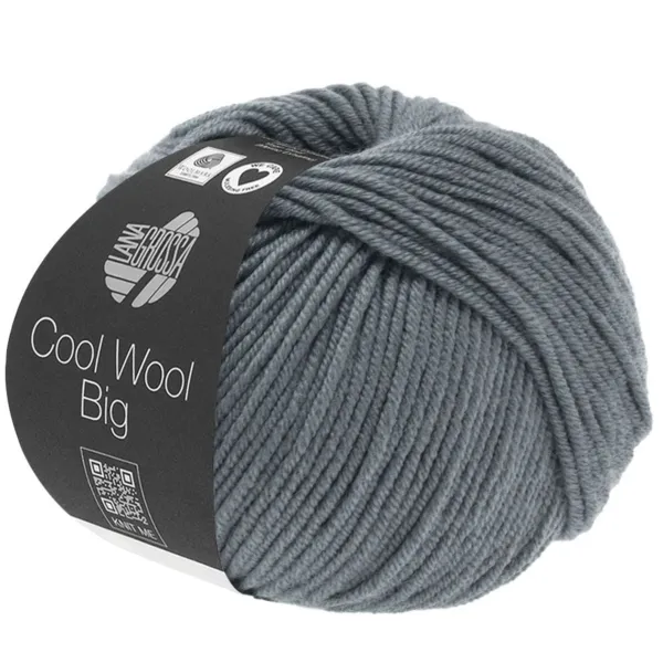 Lana Grossa Cool Wool Big 981 Stålgrå