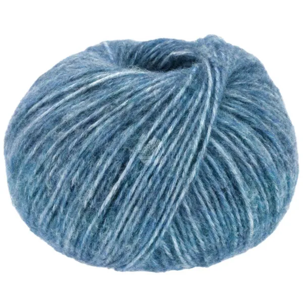 Lana Grossa Natural Alpaca Pelo 35 Mørk petrol meleret
