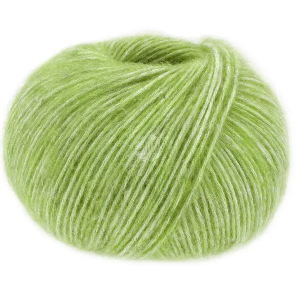 Lana Grossa Natural Alpaca Pelo 33 Majgrøn meleret