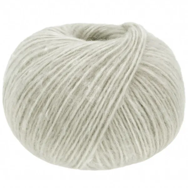 Lana Grossa Natural Alpaca Pelo 36 Råhvid/lys grå