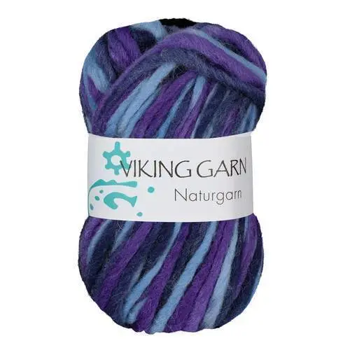 Viking Naturgarn 670 Multi turkis/lilla