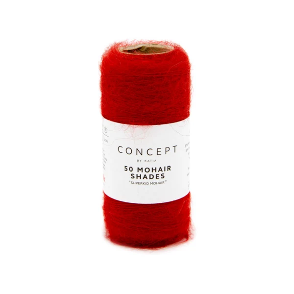 Katia 50 Mohair Shades 43 Rød