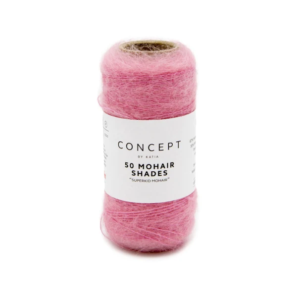 Katia 50 Mohair Shades 36 Tyggegummi