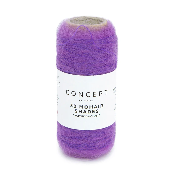 Katia 50 Mohair Shades 53 Blålilla
