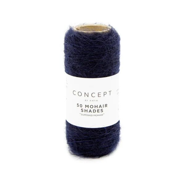 Katia 50 Mohair Shades 35 Midnatsblå
