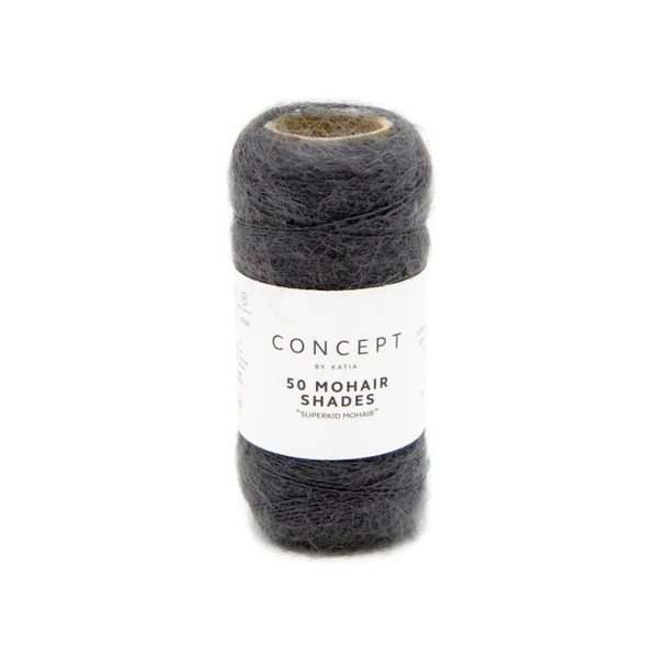 Katia 50 Mohair Shades 5 Antracitgrå