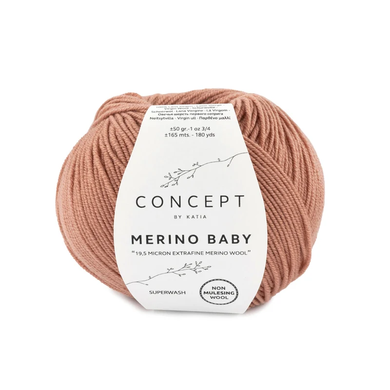 Katia Concept Merino Baby 098 Jordbrun