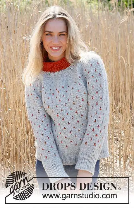 235-27 Cranberry Splash by DROPS Design