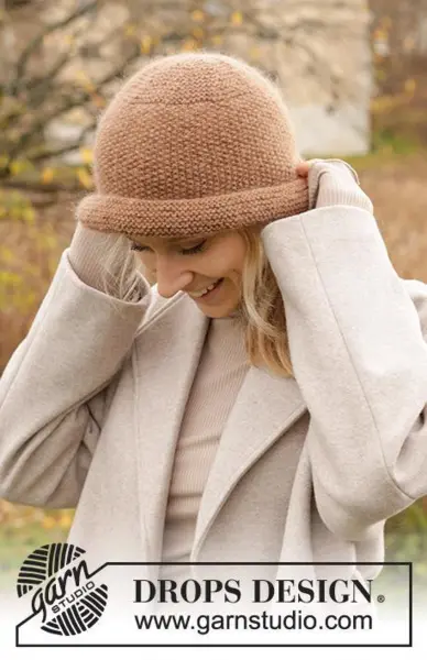 234-80 In a Nutshell Hat by DROPS Design