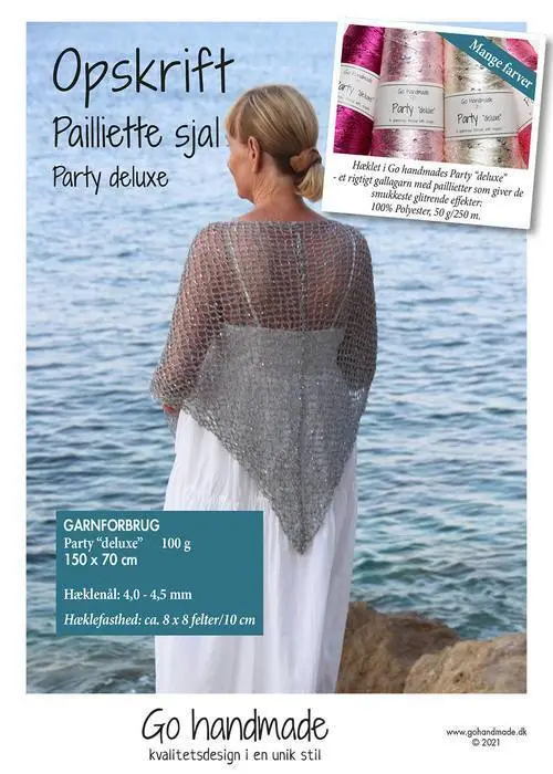 96160 Paillette Sjal