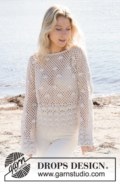 240-3 Shell Seeker Sweater by DROPS Design