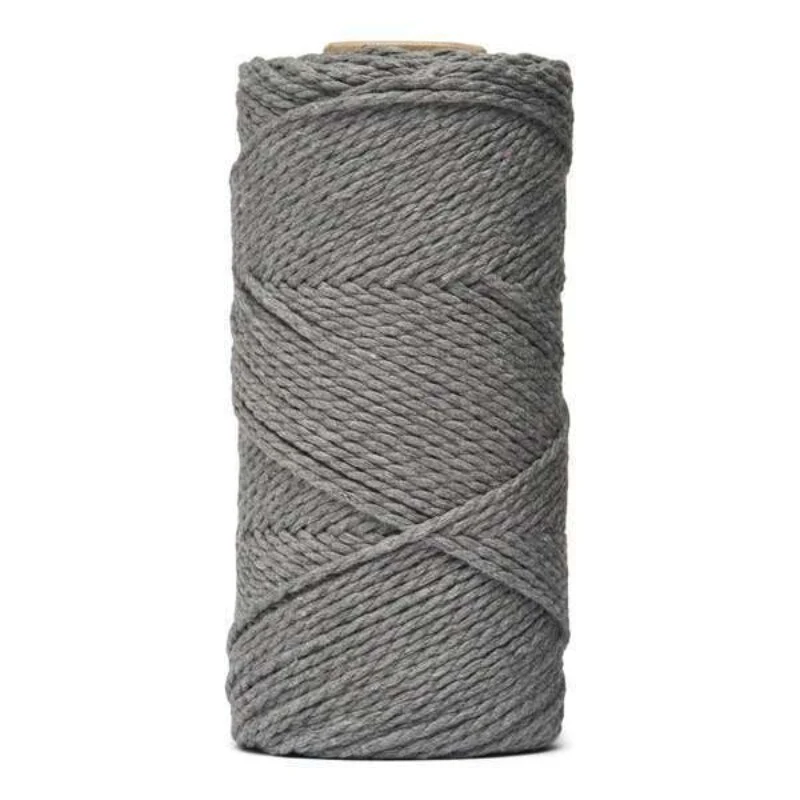 LindeHobby Macrame Lux, Knyttegarn, 2 mm 04 Røget
