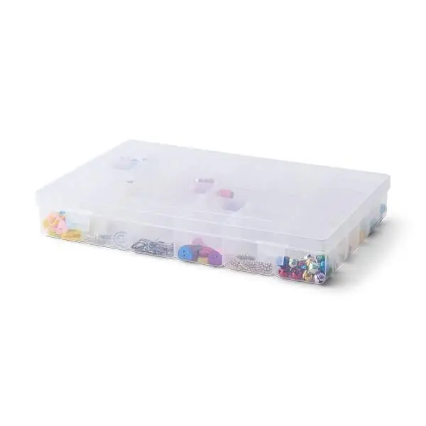 LindeHobby Plastboks, Gennemsigtig, 36 rum