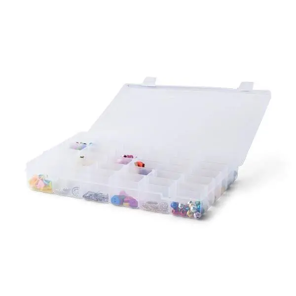 LindeHobby Plastboks, Gennemsigtig, 36 rum