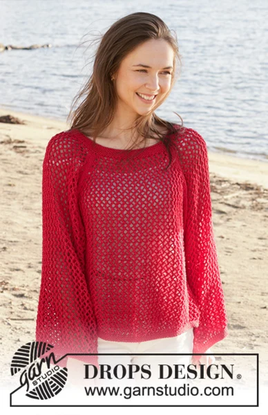 240-26 Red Mistery by DROPS Design