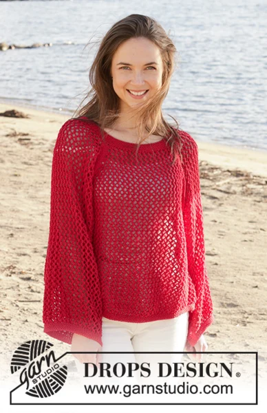 240-26 Red Mistery by DROPS Design