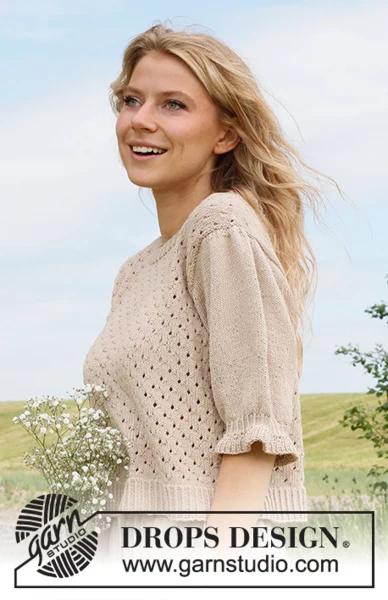 232-32 Charm Valley Top by DROPS Design