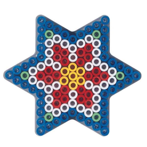 Hama Maxi stiftplade, transparent - Stjerne 8222