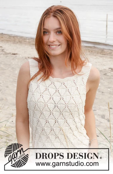 240-8 Dazzling Diamonds Top by DROPS Design