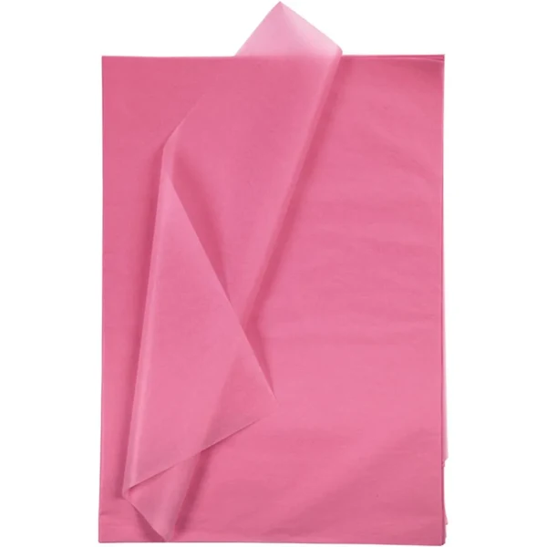 Silkepapir, 10 Ark, 50x70 cm Pink