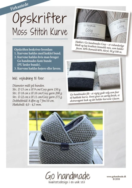 99753 Moss Stitch kurve - Firkantede