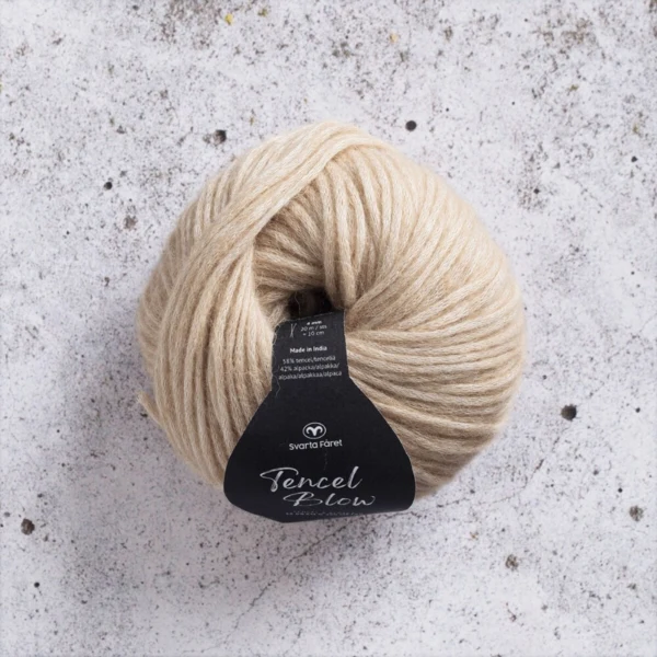 Svarta Fåret Tencel Blow 16 Calico beige
