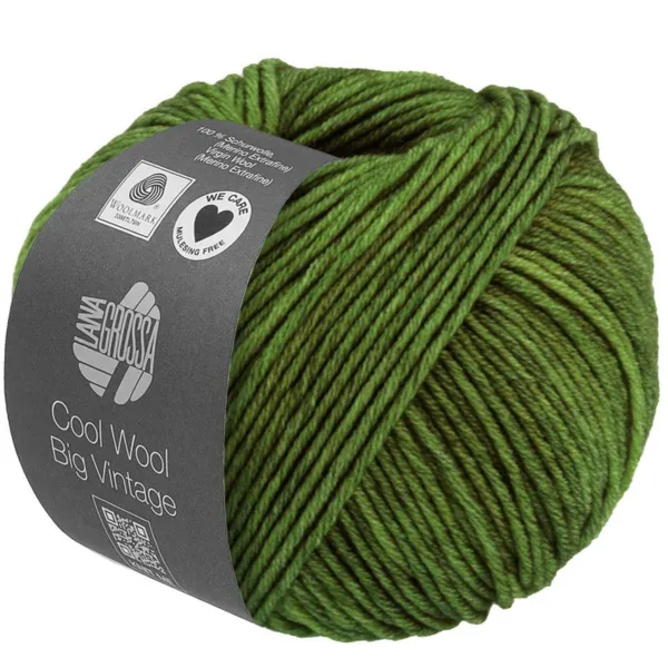Lana Grossa Cool Wool Big Vintage 92 Græsgrøn