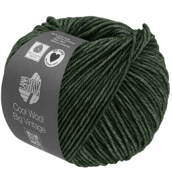 Lana Grossa Cool Wool Big Vintage 97 Skovgrøn