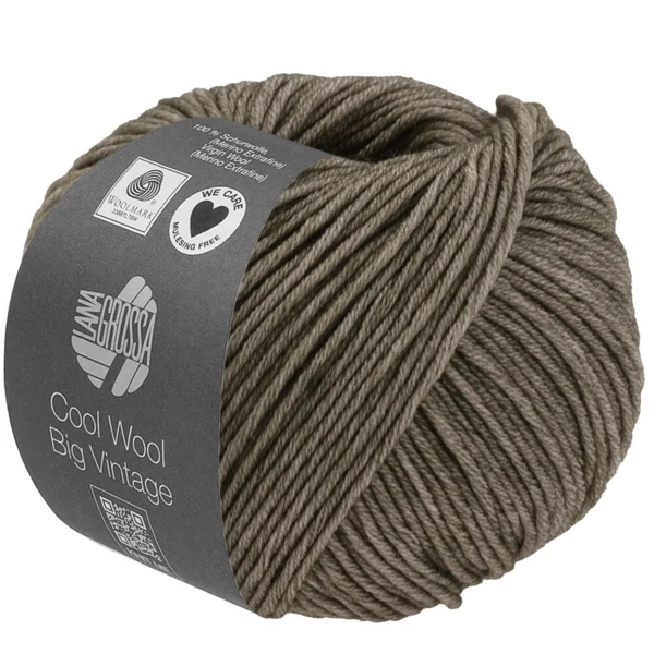 Lana Grossa Cool Wool Big Vintage 96 Grågrøn