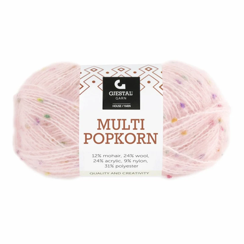Gjestal Multi Popkorn 504 Lys rosa